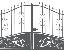 Распашные ворота в Павловском Посаде