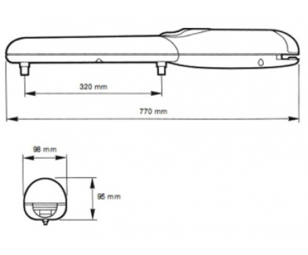 Комплект приводов Nice Wingo 2024 KCE — для распашных ворот